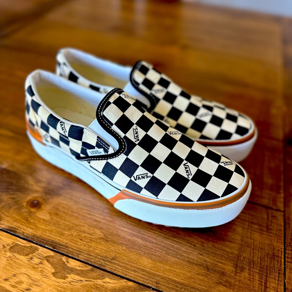 Vans Stacked Checkered Platform RARE
